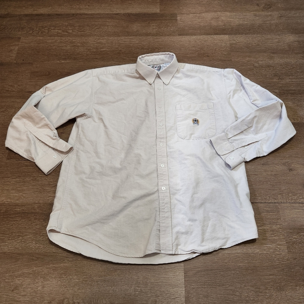 Cinch button down heavy cotton shirt size L